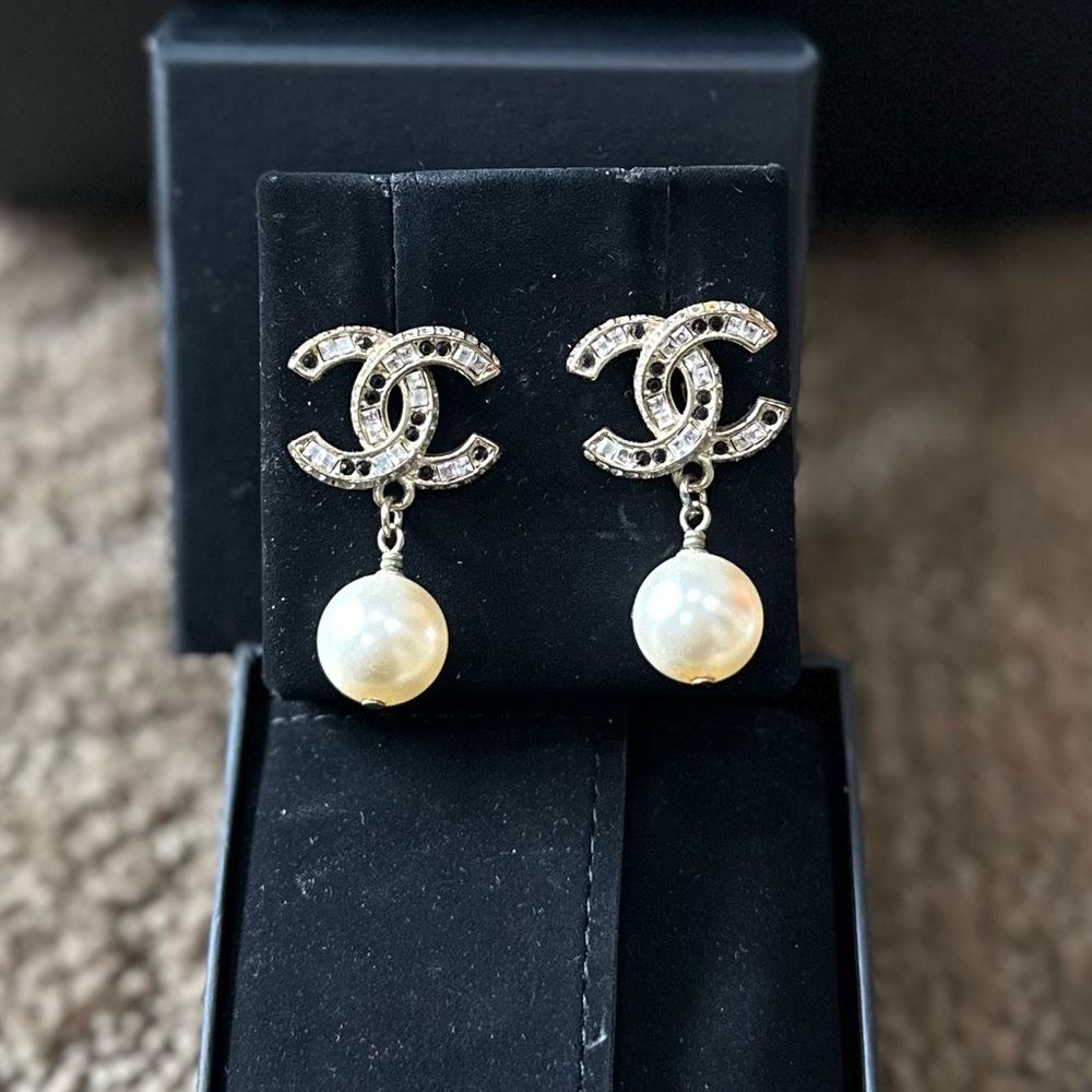 Chanel Pearl Earrings